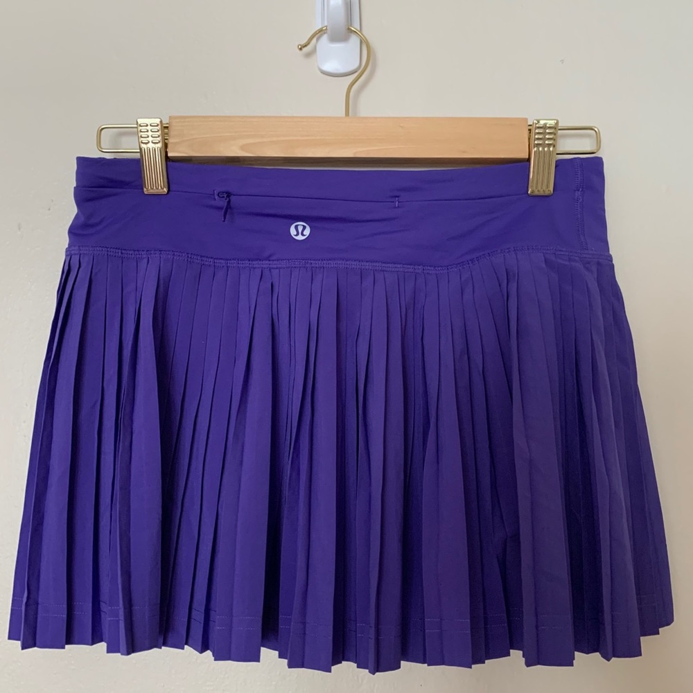Lululemon purple pleated tennis skirt
